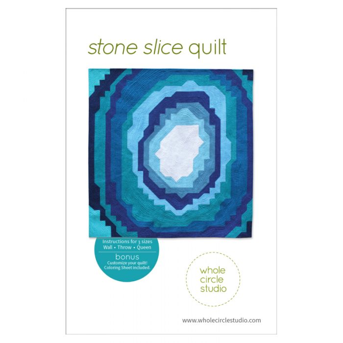 Stone Slice quilt pattern: PDF download – WholeCircleStudio