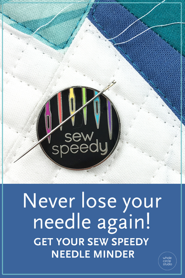 Sew Speedy enamel needle minder / pin WholeCircleStudio