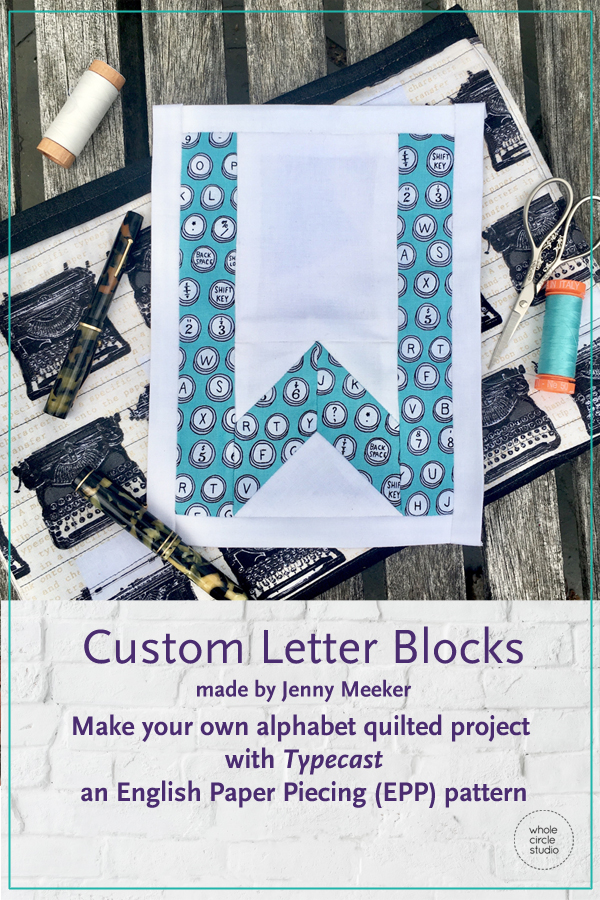Typecast quilt blocks pattern (English paper piecing)Complete EPP Paper ...