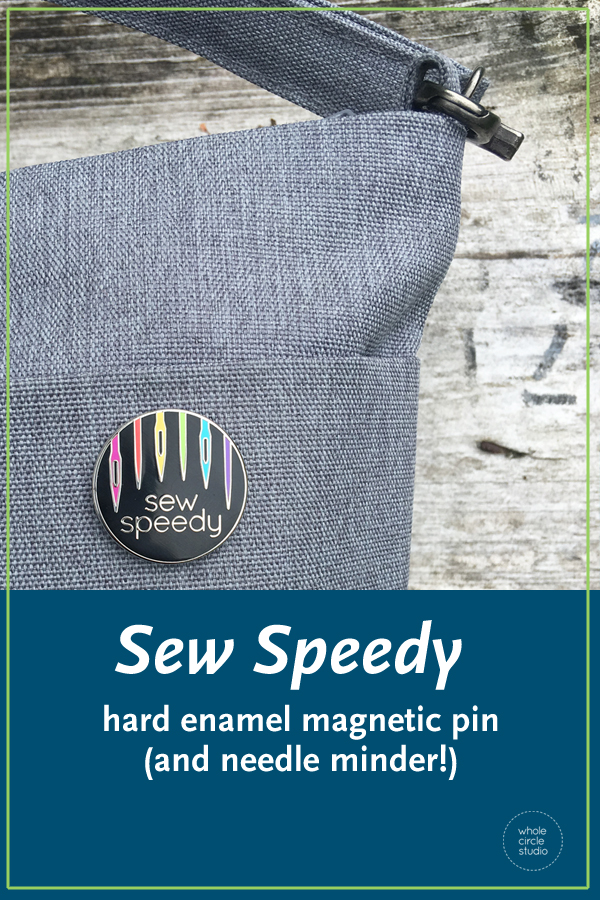 Sew Speedy enamel needle minder / pin WholeCircleStudio