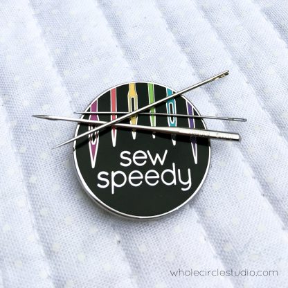 Sew Speedy enamel needle minder / magnetic pin – WholeCircleStudio