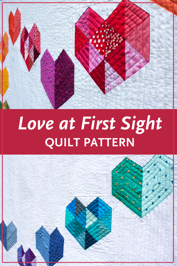 Love at First Sight quilt pattern PDF download WholeCircleStudio