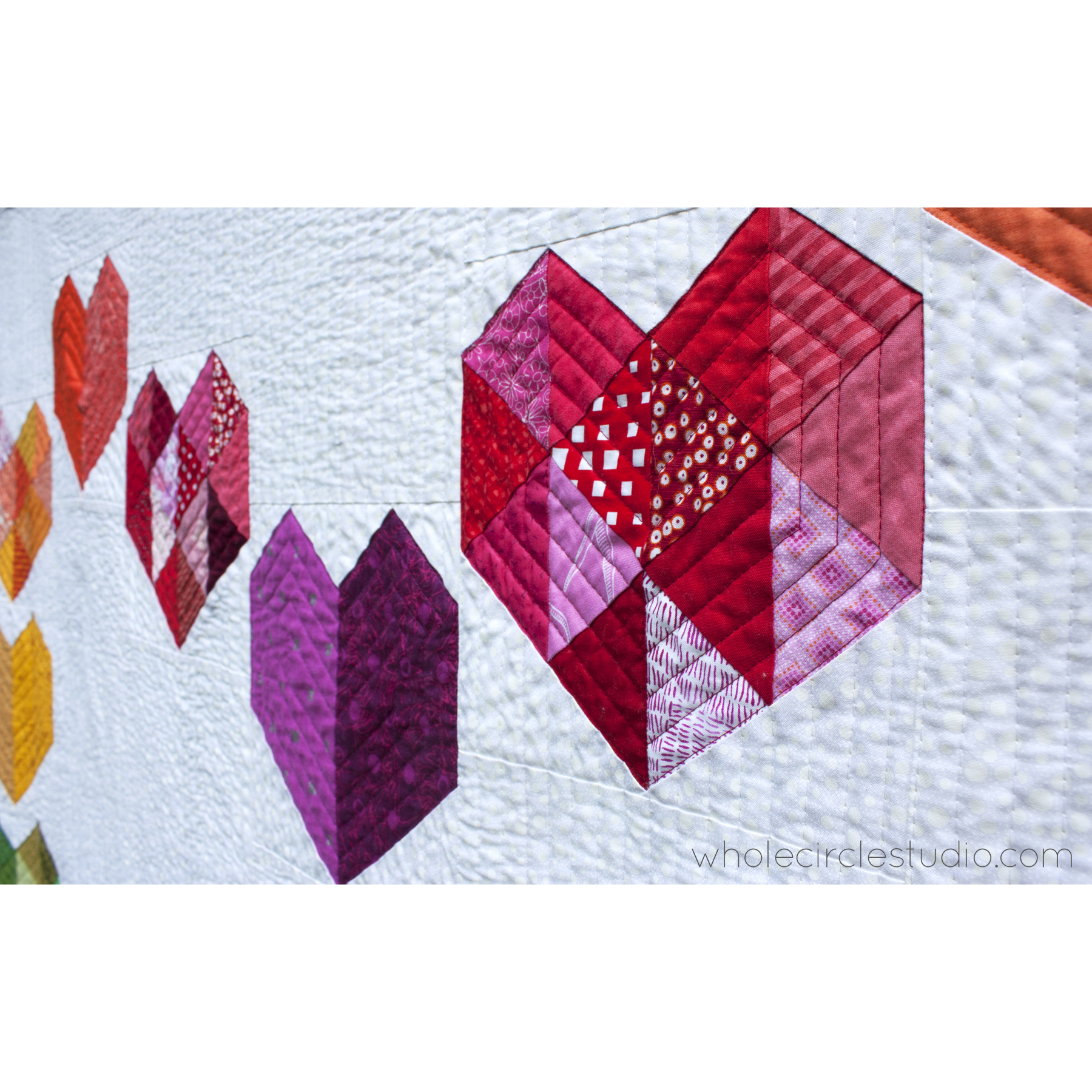 Love at First Sight quilt pattern PDF download WholeCircleStudio