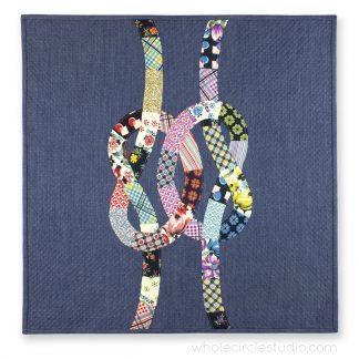 Double Friendship Knots mini quilt by Whole Circle Studio