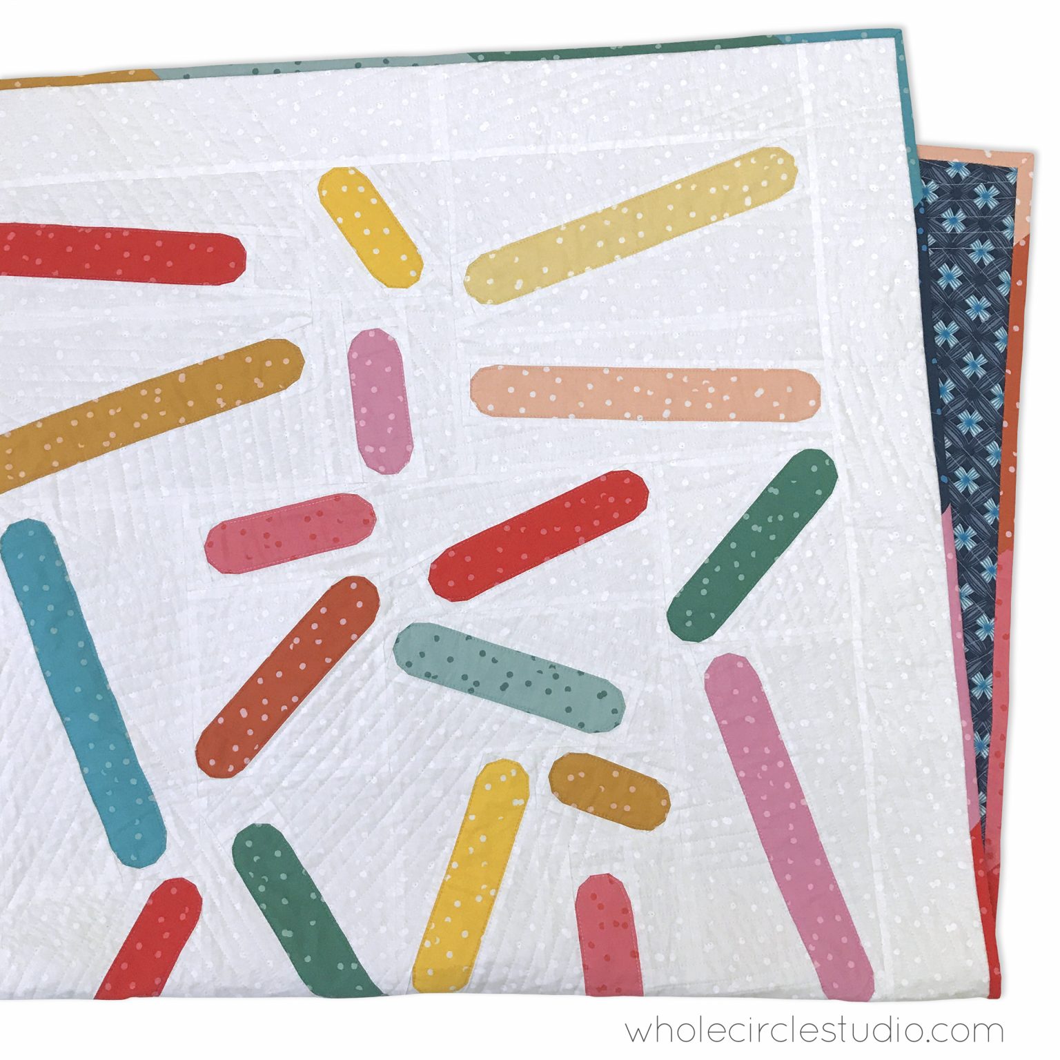 Scattered Sprinkles quilt pattern PDF download WholeCircleStudio