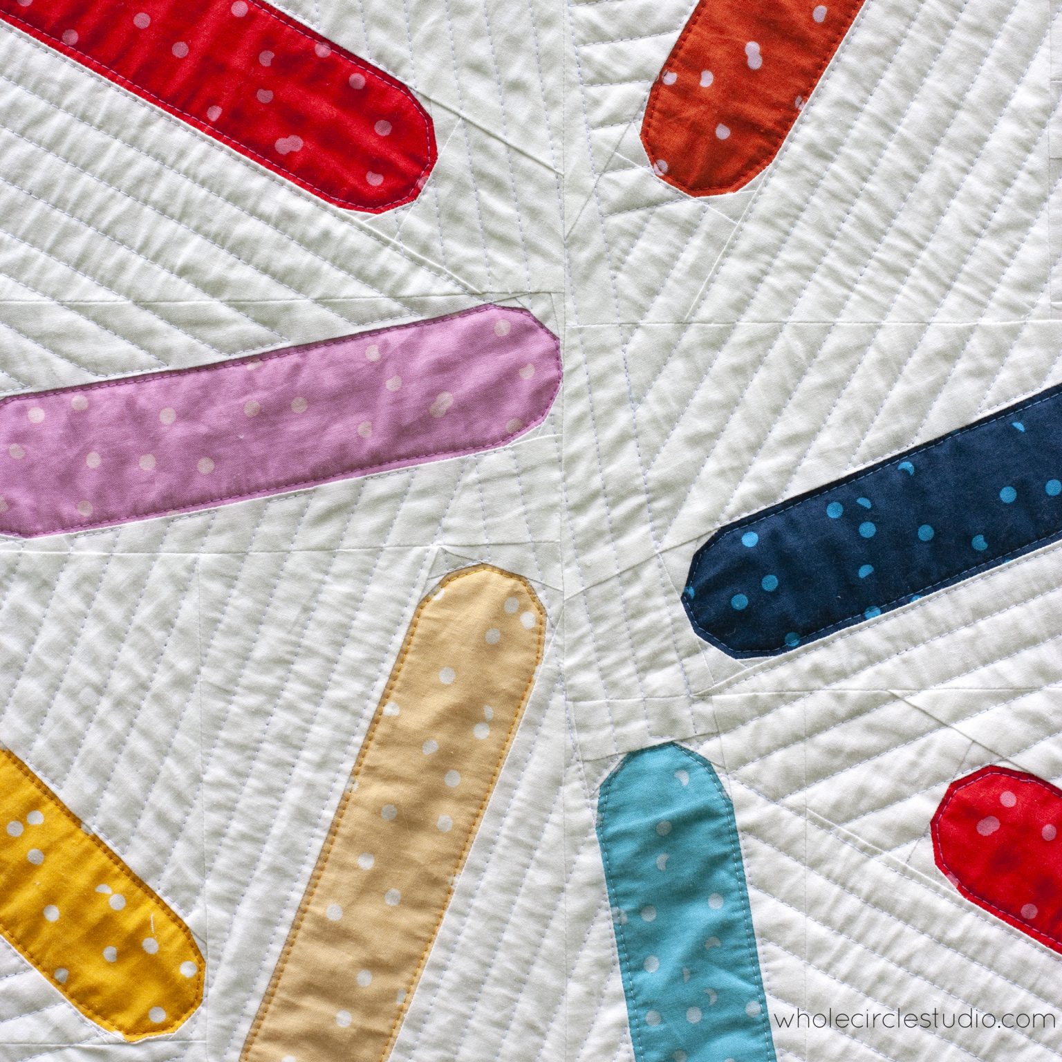 Scattered Sprinkles quilt pattern PDF download WholeCircleStudio