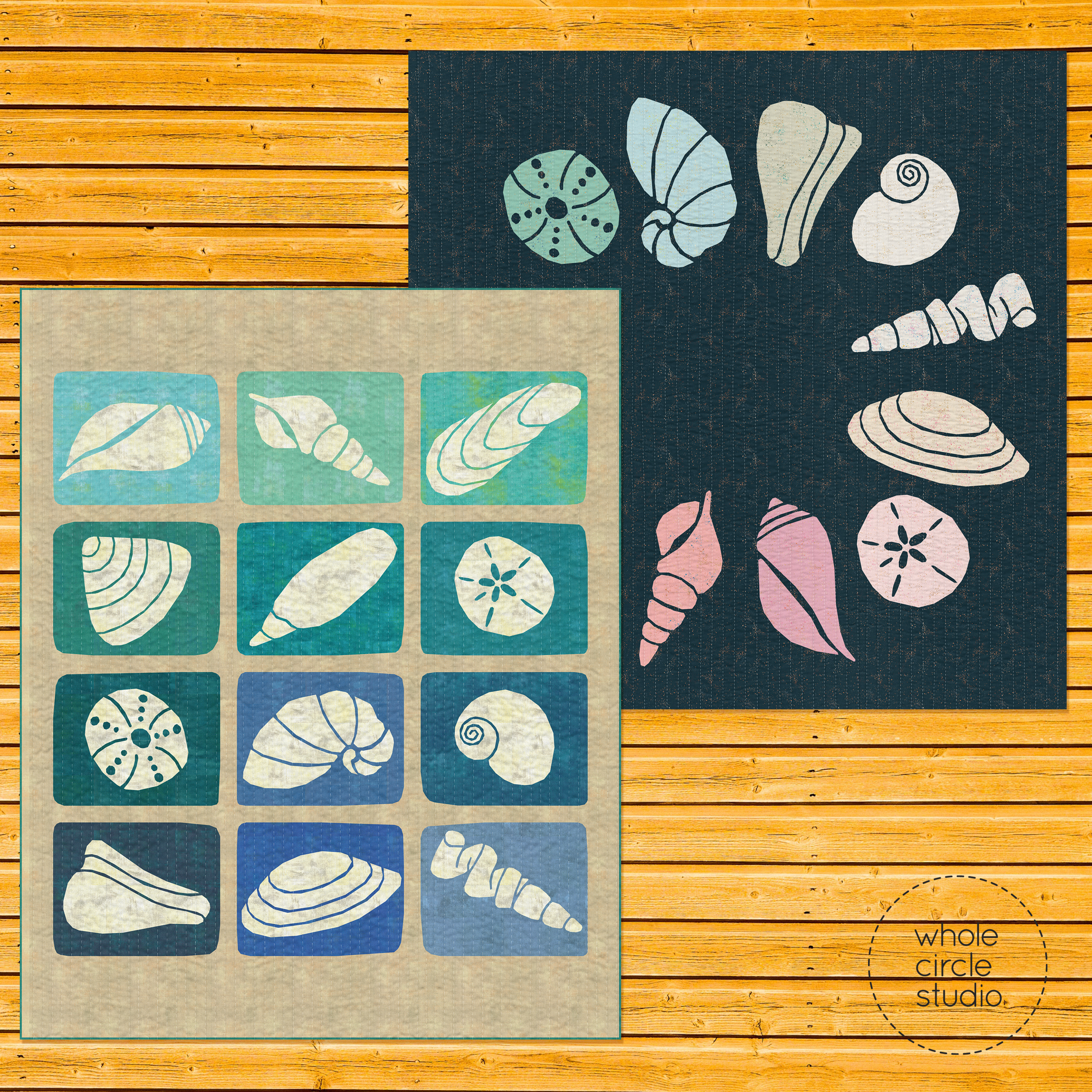 minimalist shells quilts