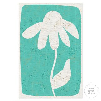 Daisy Foundation Paper Piecing (FPP) Quilt Block, Botanical Beauties, Flower Quilt Pattern