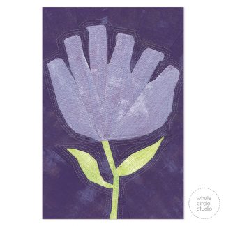 Dianthus Foundation Paper Piecing (FPP) Quilt Block, Botanical Beauties, Flower Quilt Pattern