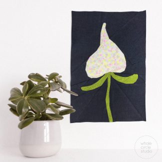 Trillium Foundation Paper Piecing (FPP) Quilt Block, Botanical Beauties, Flower Quilt Pattern