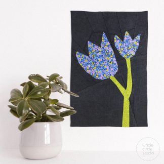 Tulip Foundation Paper Piecing (FPP) Quilt Block, Botanical Beauties, Flower Quilt Pattern