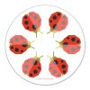 sticker with 6 ladybugs in a circle