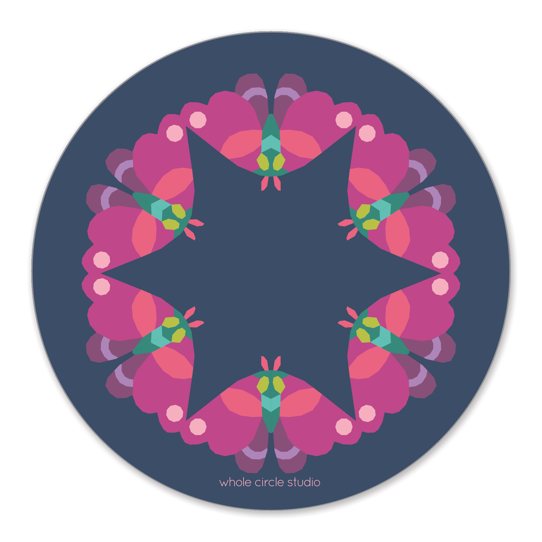 Modern Moths Sticker – WholeCircleStudio