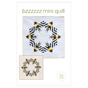 cover for bee quilt pattern, 6 bees in a circle