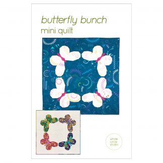 cover for butterfly quilt pattern,4 insects in a circle
