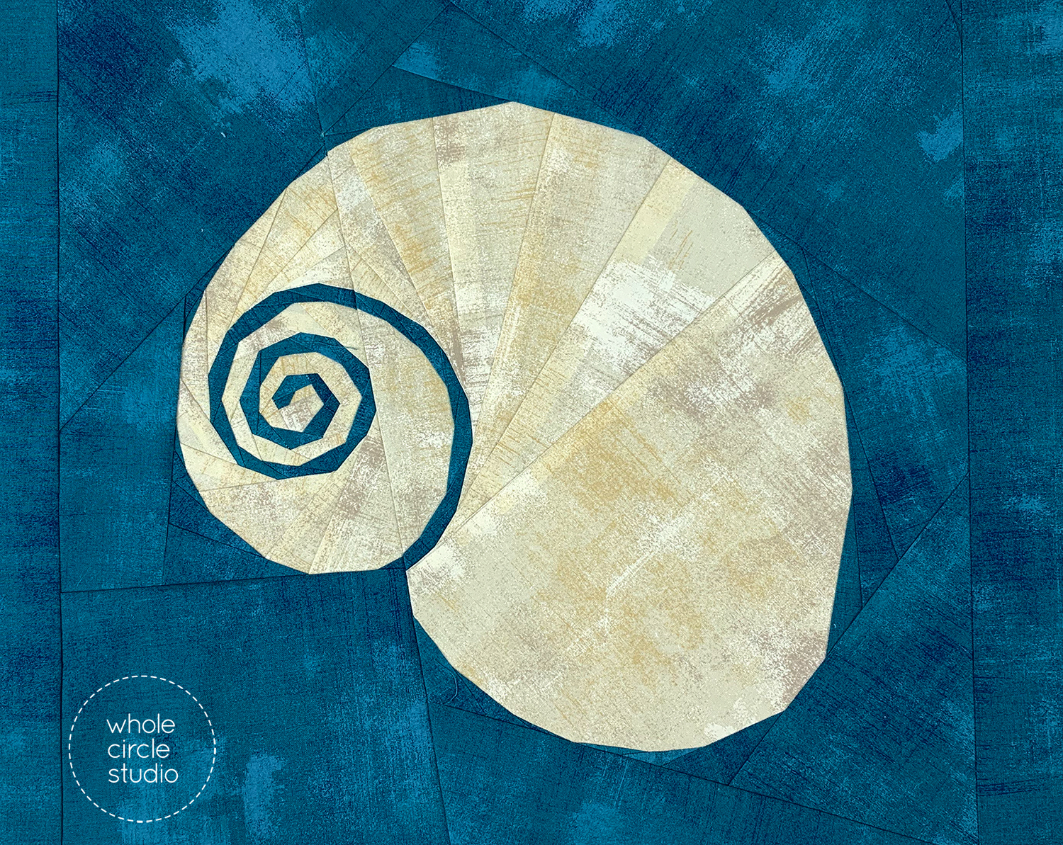 Shoreline Shells BOM Block #8: Snail Shell – WholeCircleStudio