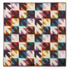 graphic quilt with arrows arranged diagonally