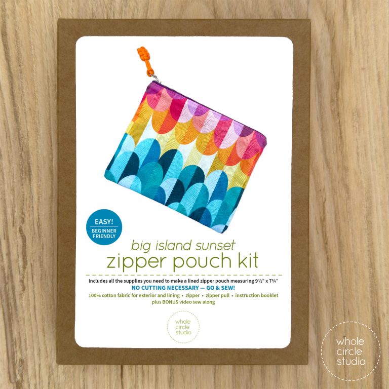 Big Island Sunset Zipper Pouch Kit – WholeCircleStudio