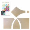 curved quilt pattern cover and acrylic templates