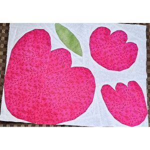 paper pieced flower quilt block