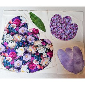 scrappy flower quilt block
