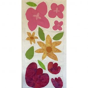 Wildflower quilt blocks made with foundation paper piecing