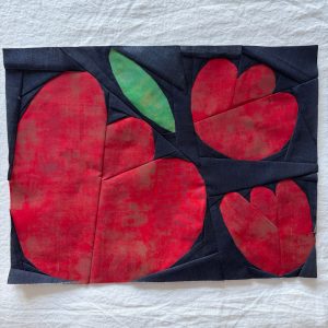 modern flower quilt block