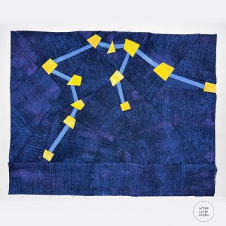 aquarius constellation quilt block
